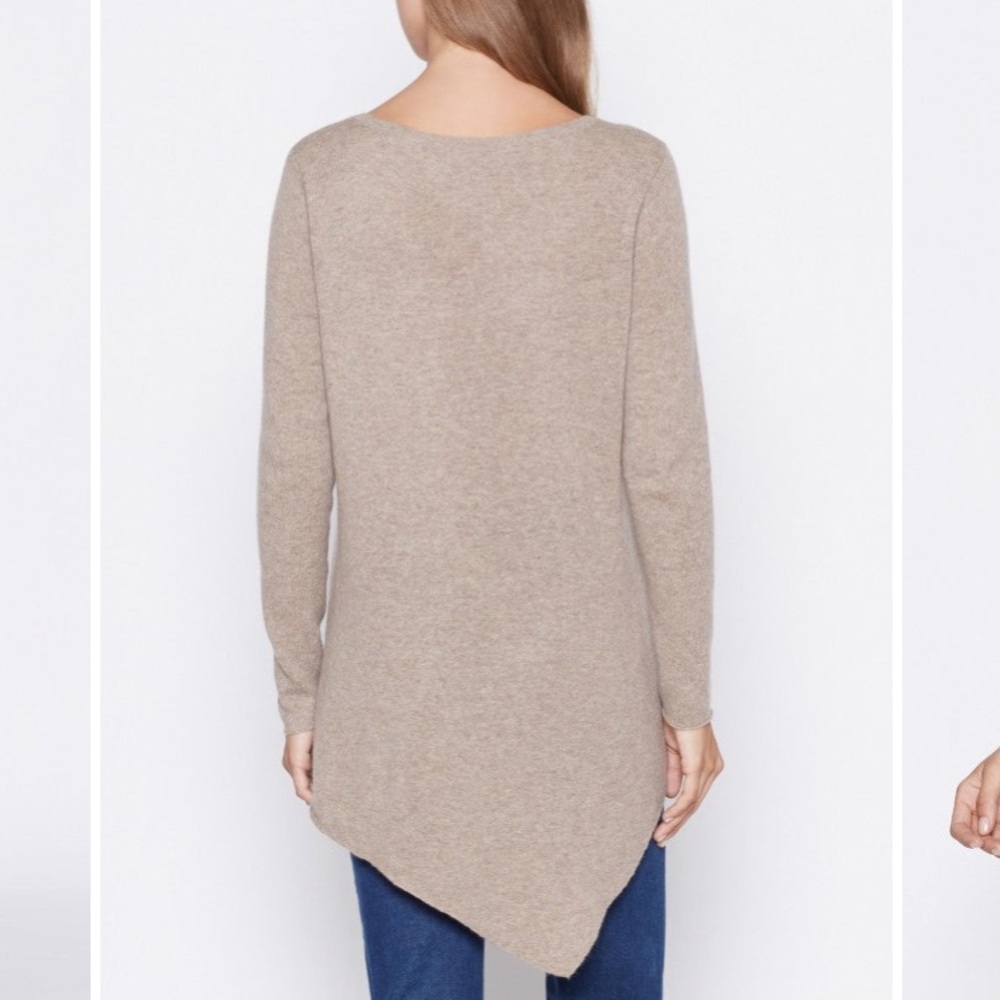 Joie Tambrel Asymmetrical Sweater Tan Cashmere Wool S - Picture 3 of 7